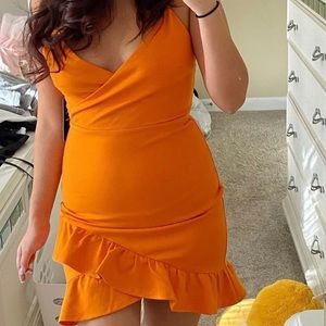 tangerine summer dress